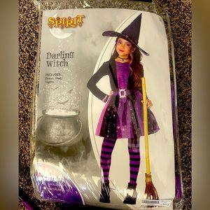Darling witch Costume with Broom